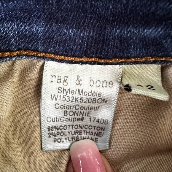 rag & bone Distressed Jeans ~ High Rise Skinny ~ 32 - Picture 3 of 7